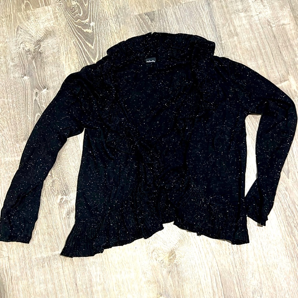 Rafaella Black with Silver Thread Shrug